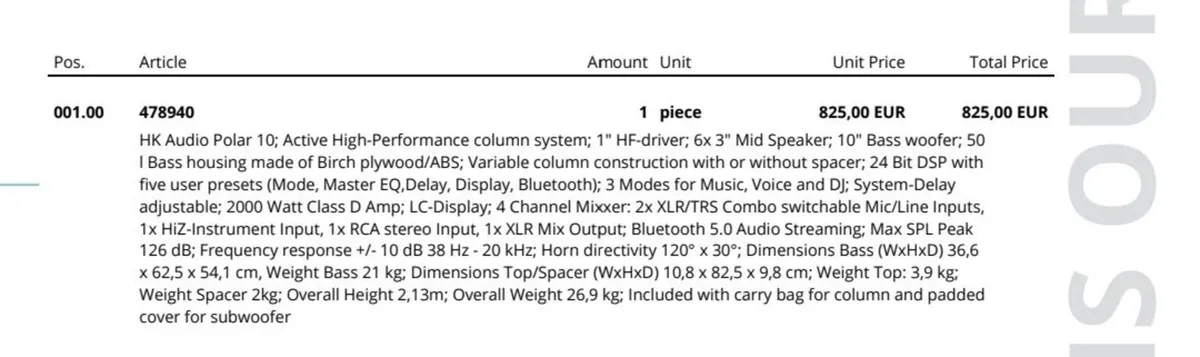 Hk audio column speaker - Image 4