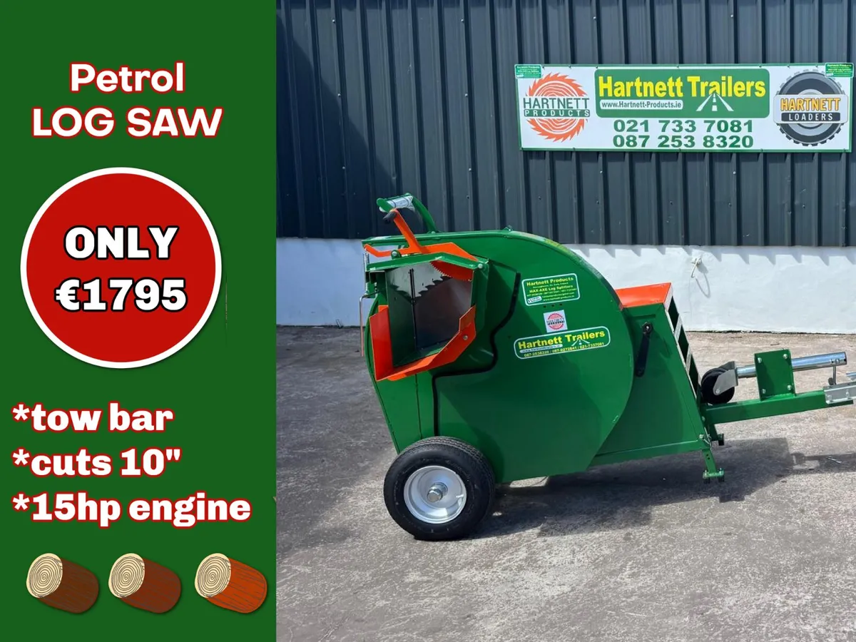 Hartnett 15HP Petrol Log Saw - Image 1