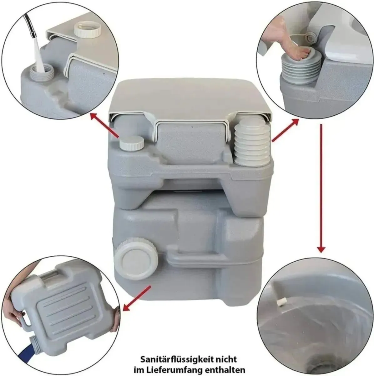Deluxe Portable Camping Toilet Outdoor Use - Image 2