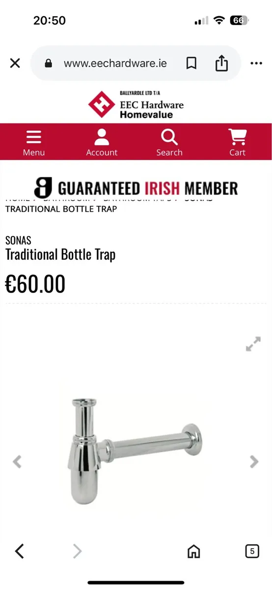 Brass Extended Basin - Image 4