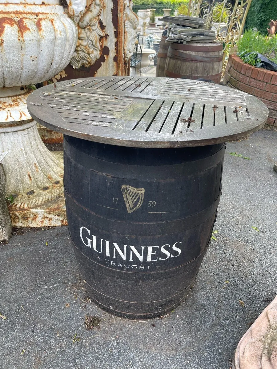 Guinness barrel table - Image 2