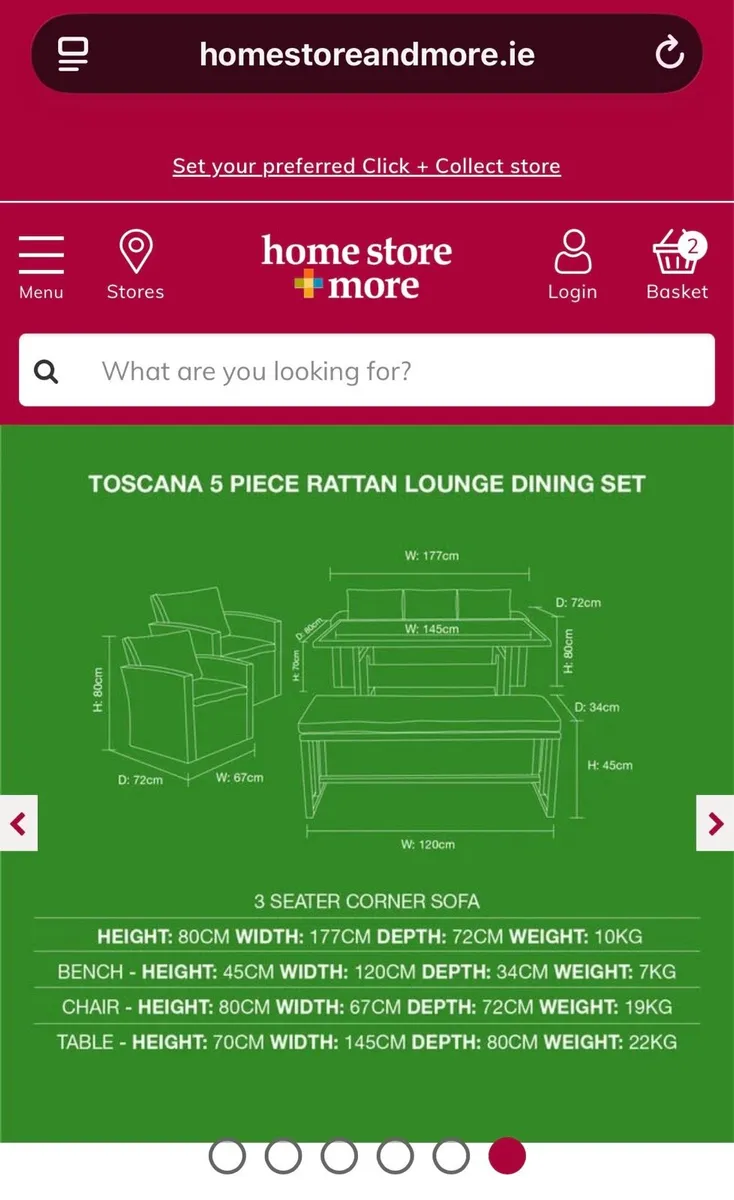 5 piece Rattan furniture set - Image 3