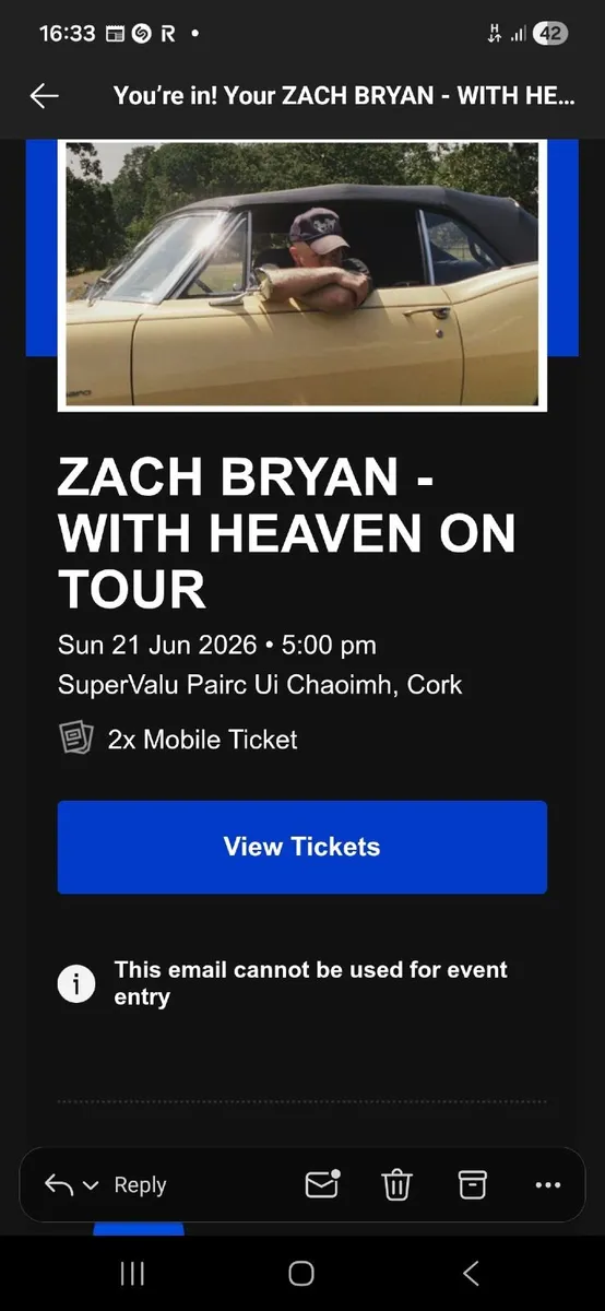 Zach Bryan Concert tickets