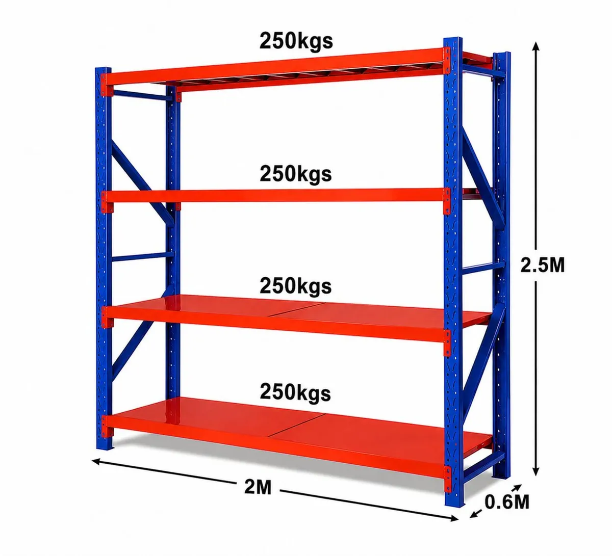 2.5m Tall Heavy Duty Longspan Shelving Racking - Image 3