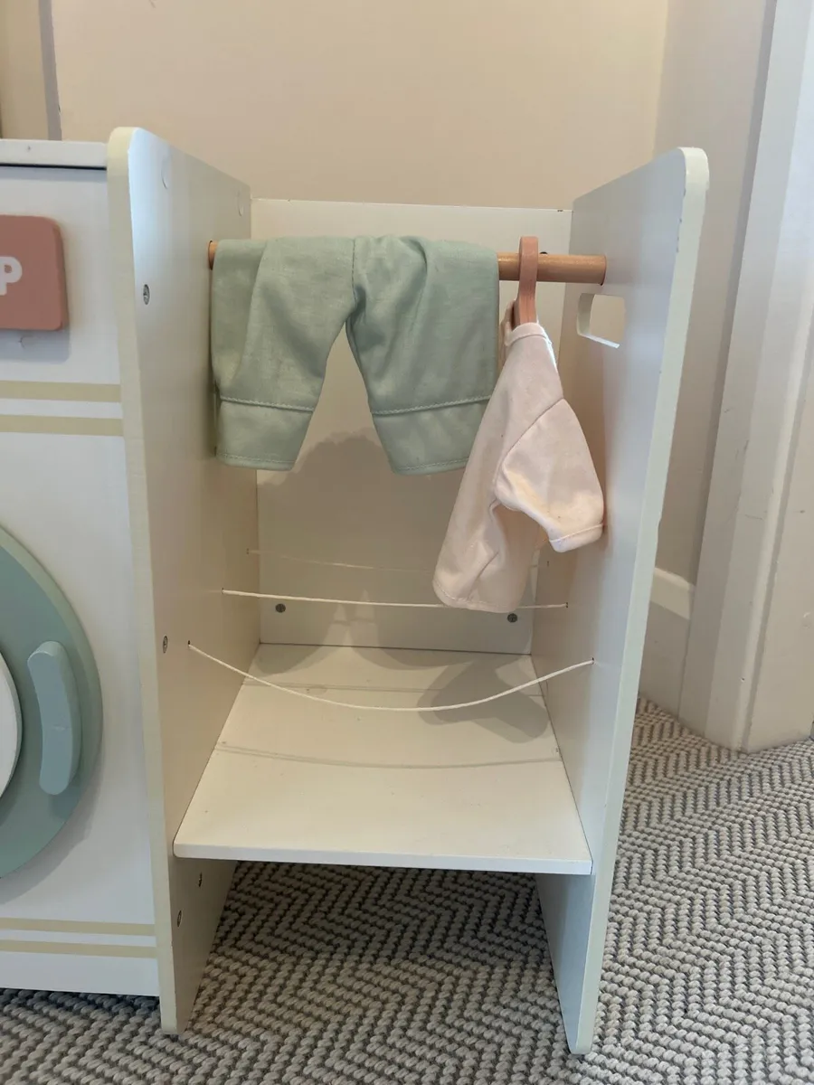 Kids wooden toy washing machine - Image 3