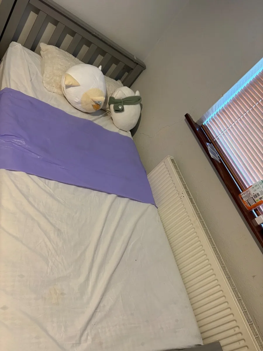 Single bed with mattress