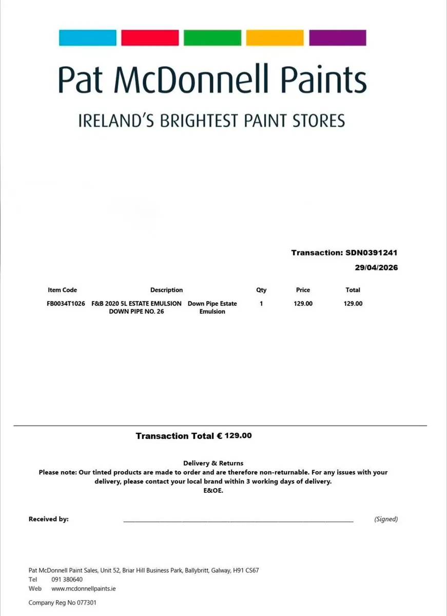 Farrow & Ball Estate Emulsion 5L, colour Downpile - Image 2
