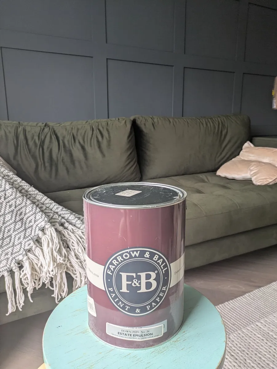 Farrow & Ball Estate Emulsion 5L, colour Downpile - Image 1