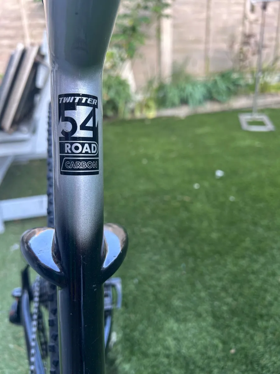 Road gravel bike Full carbon 54 Frame - Image 2