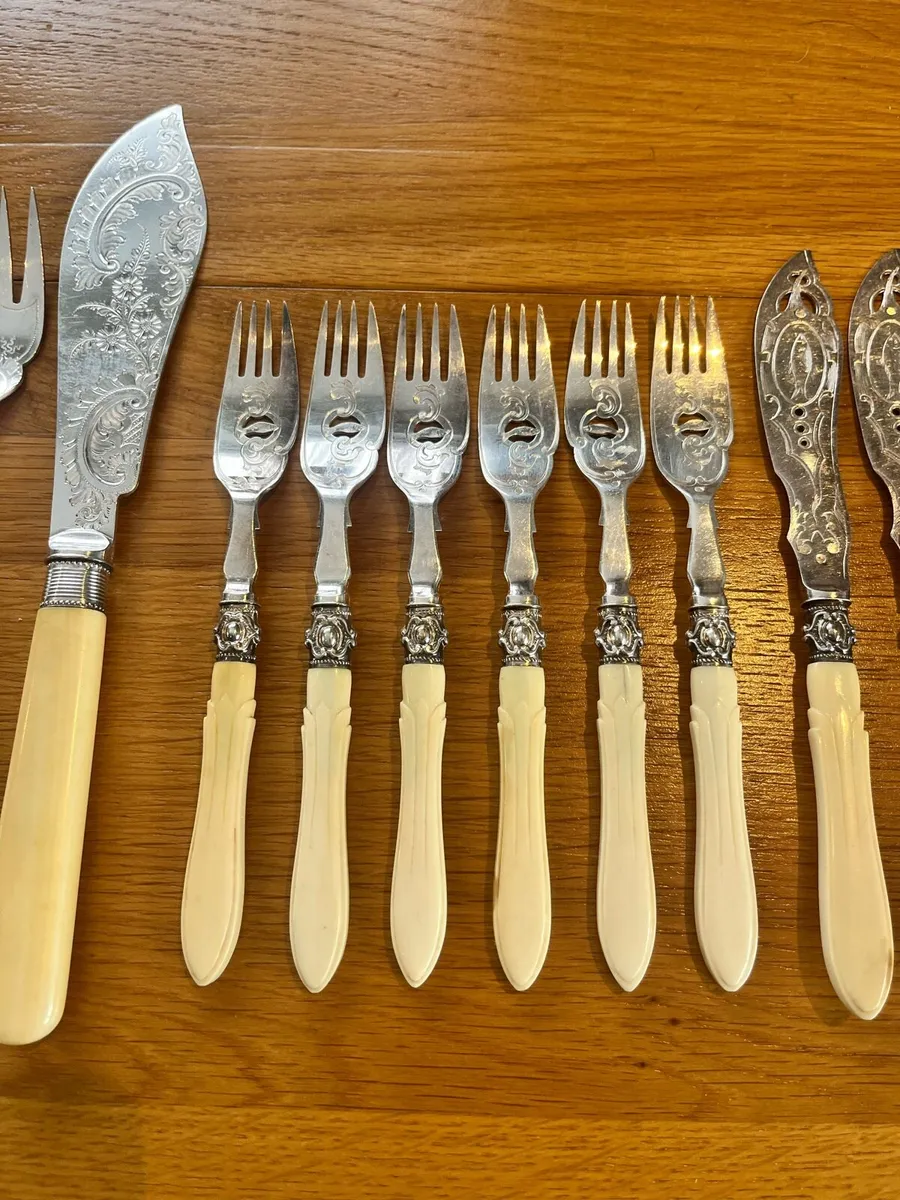 Edwardian Fish Set 14 Piece - Image 3