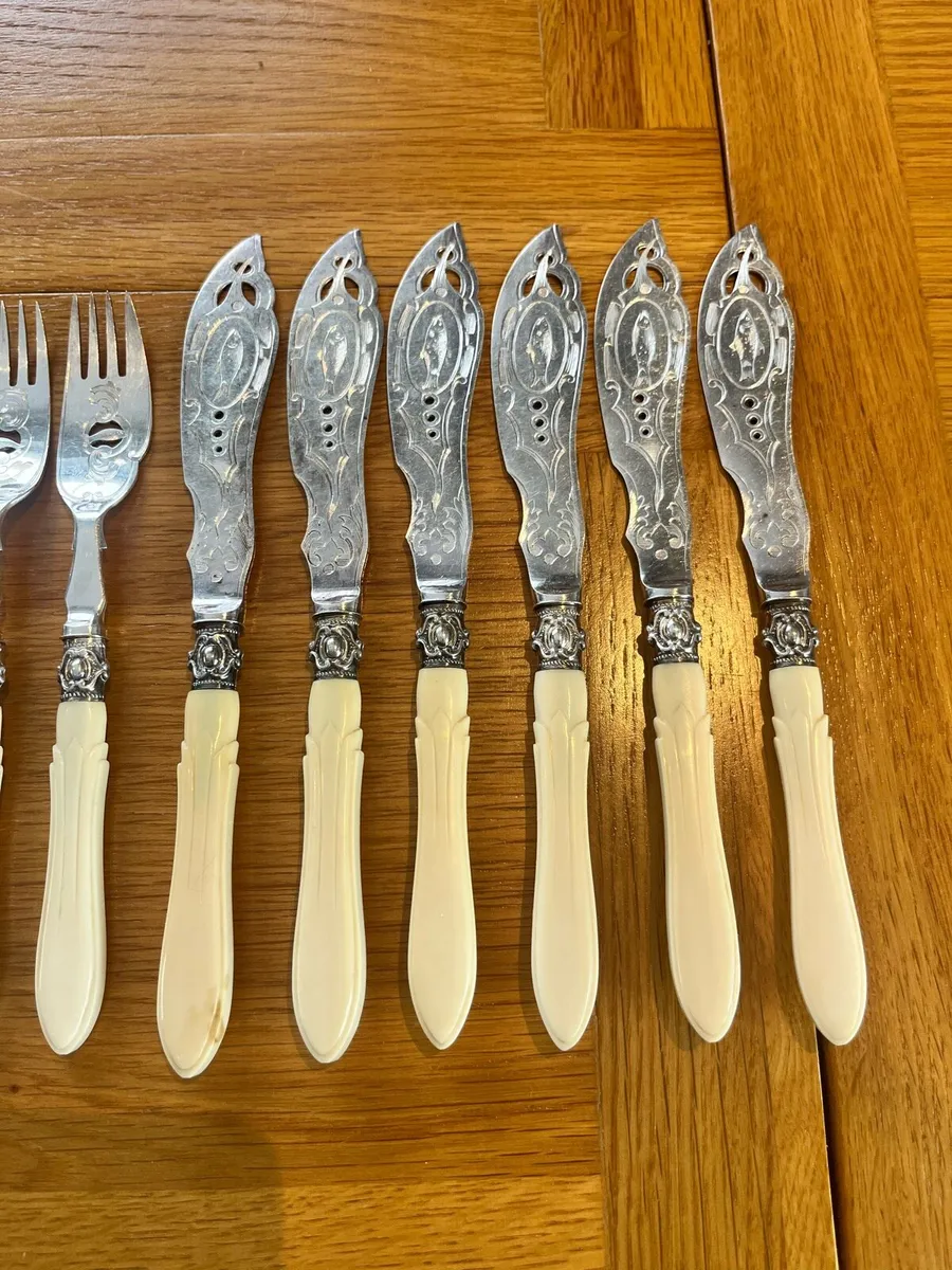 Edwardian Fish Set 14 Piece - Image 4