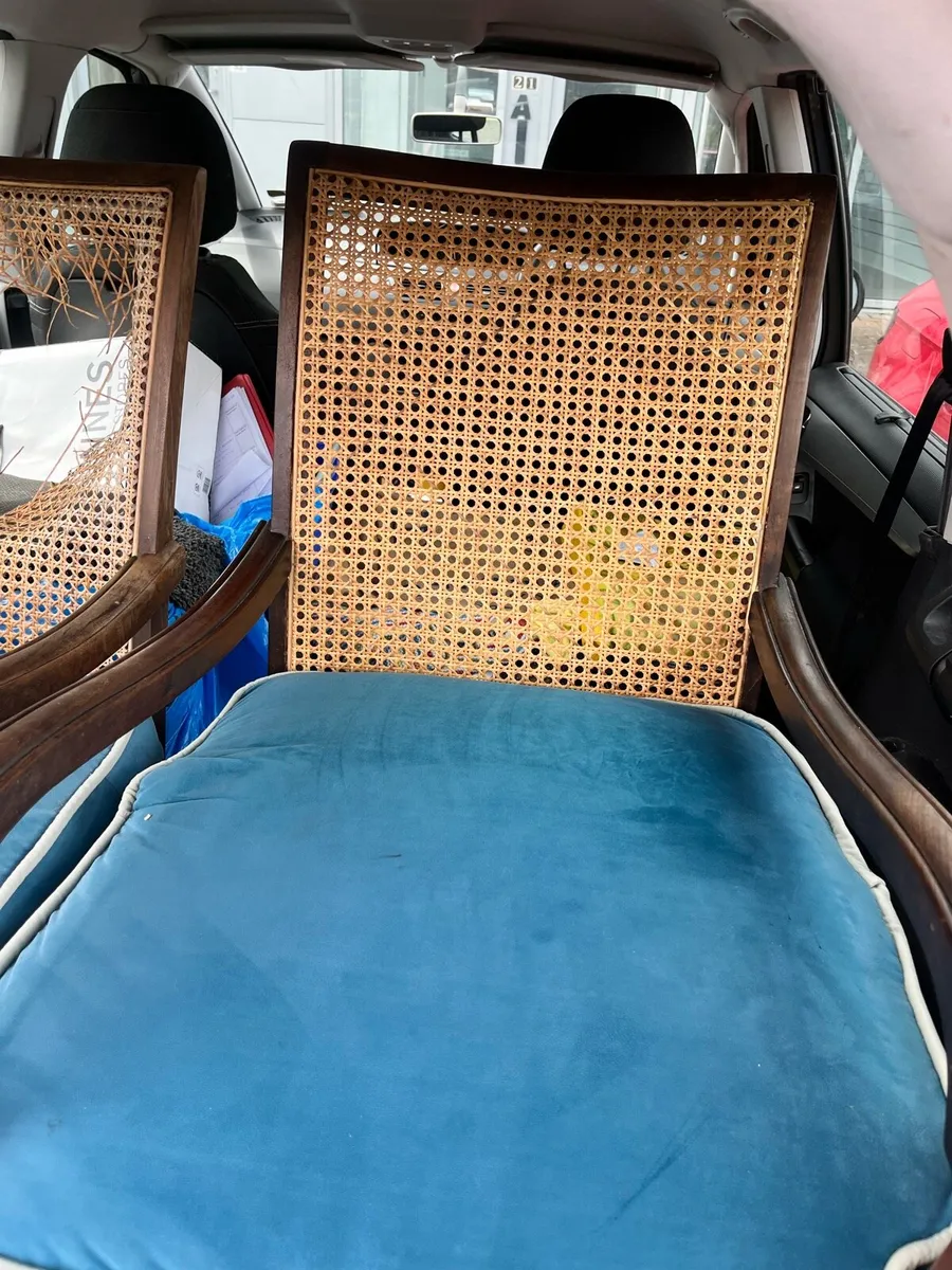 Pair of antique Imbuia rocking chairs - Image 2
