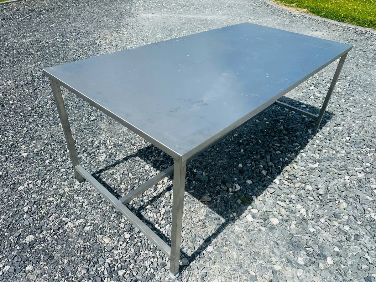 STAINLESS STEEL TABLES LARGE - 3 AVAILABLE - Image 3