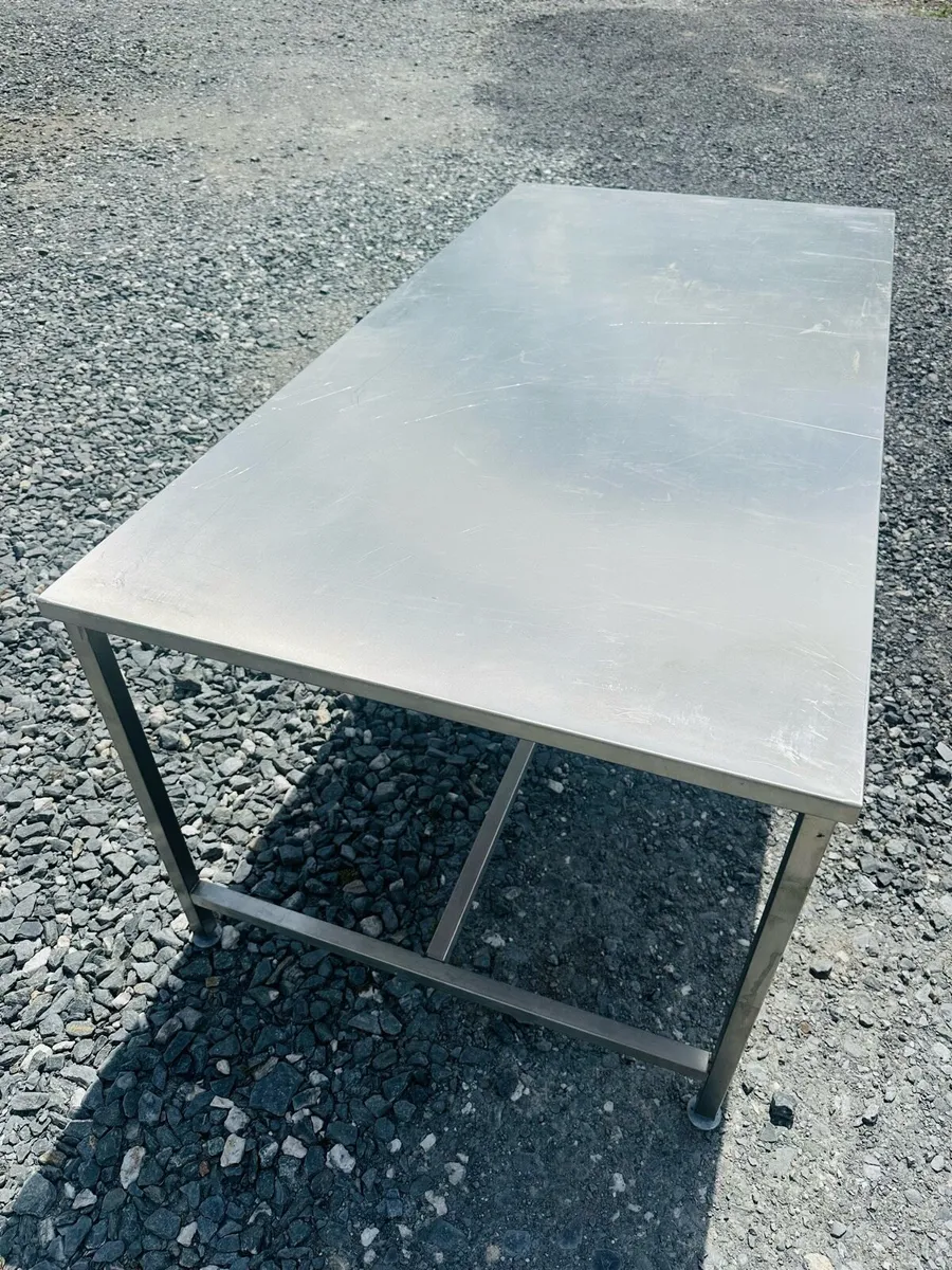 STAINLESS STEEL TABLES LARGE - 3 AVAILABLE - Image 1