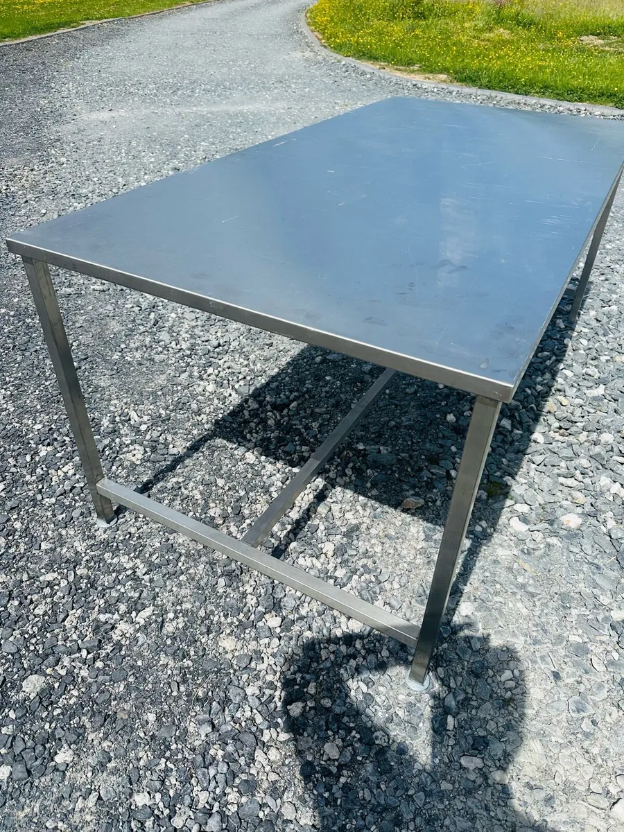 STAINLESS STEEL TABLES LARGE - 3 AVAILABLE - Image 2