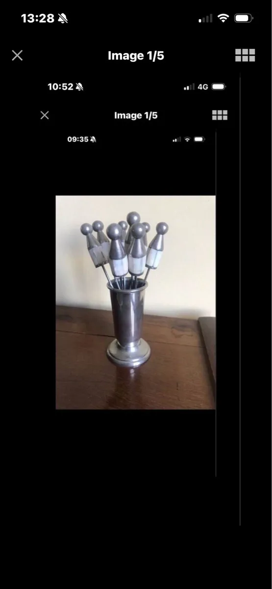Mother of Pearl Snack Fork Set - Image 1