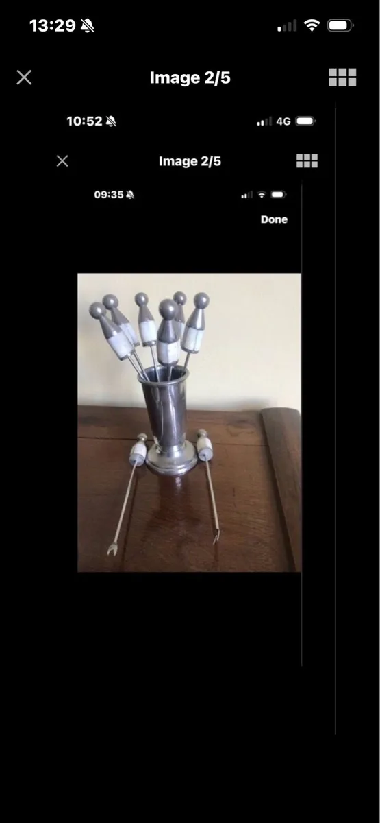Mother of Pearl Snack Fork Set - Image 2
