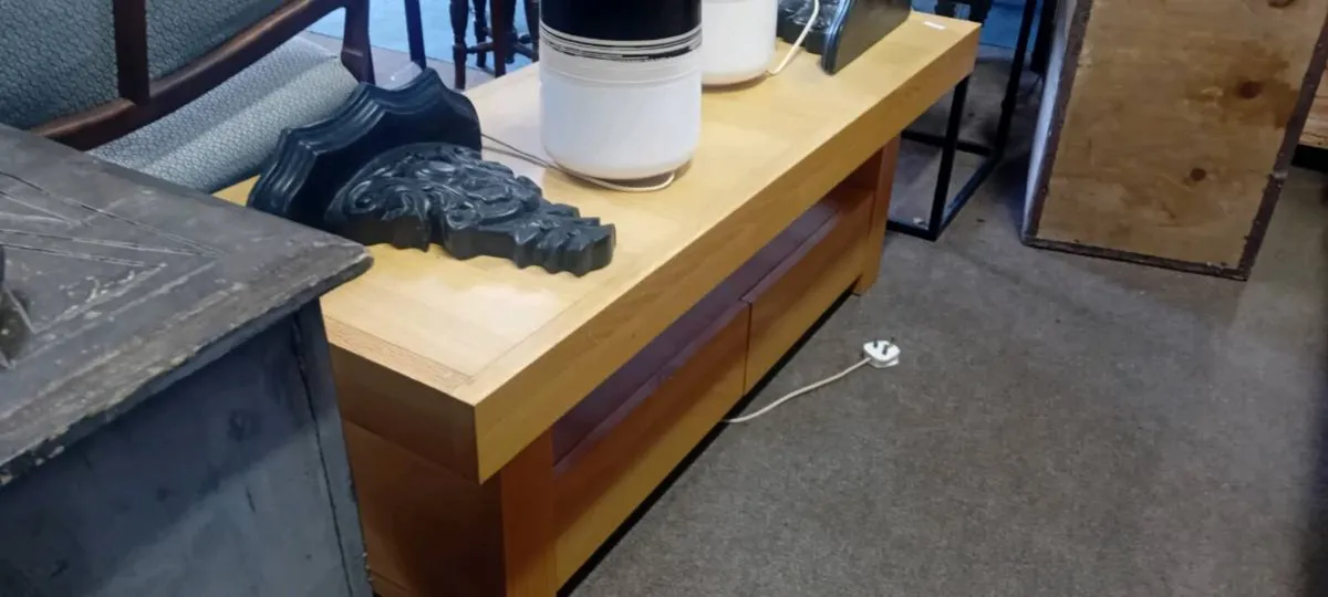 Modern Oak Effect Coffee Table - Image 1