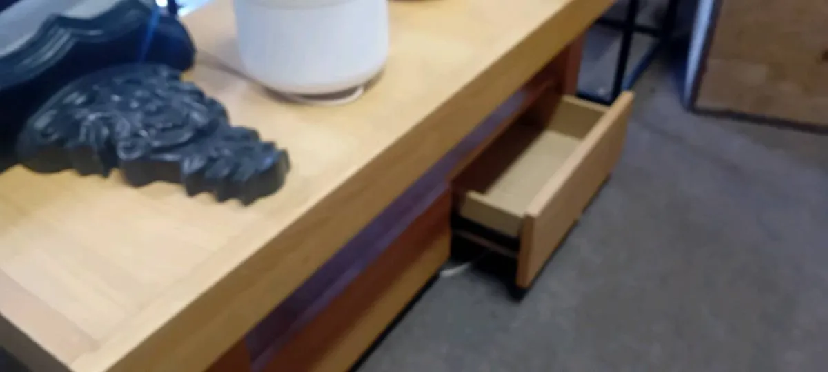 Modern Oak Effect Coffee Table - Image 2