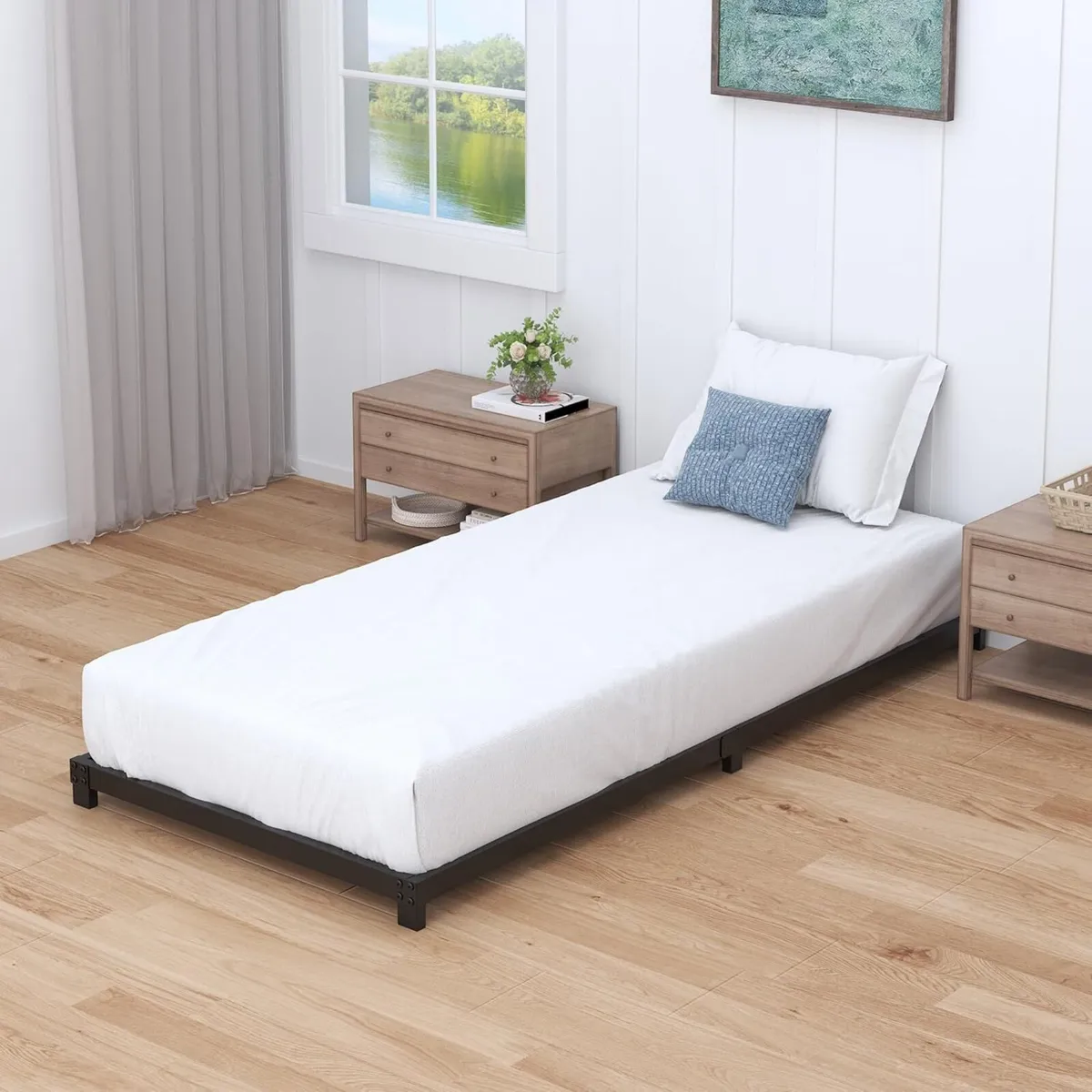 3 Inch Twin Bed Frames Low Profile Single - Image 3