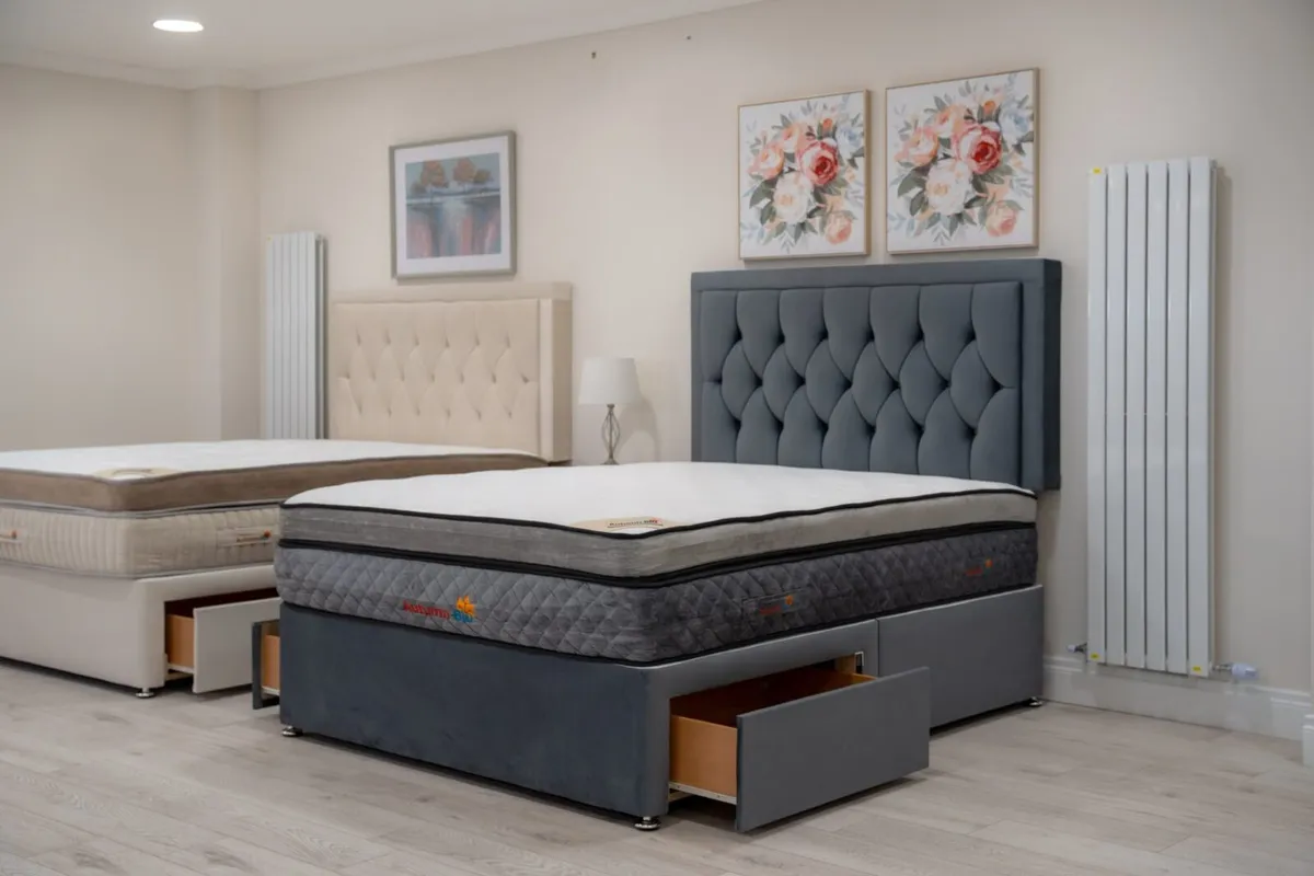 Hilton Divan Beds with Mattress & Drawers Storage - Image 2