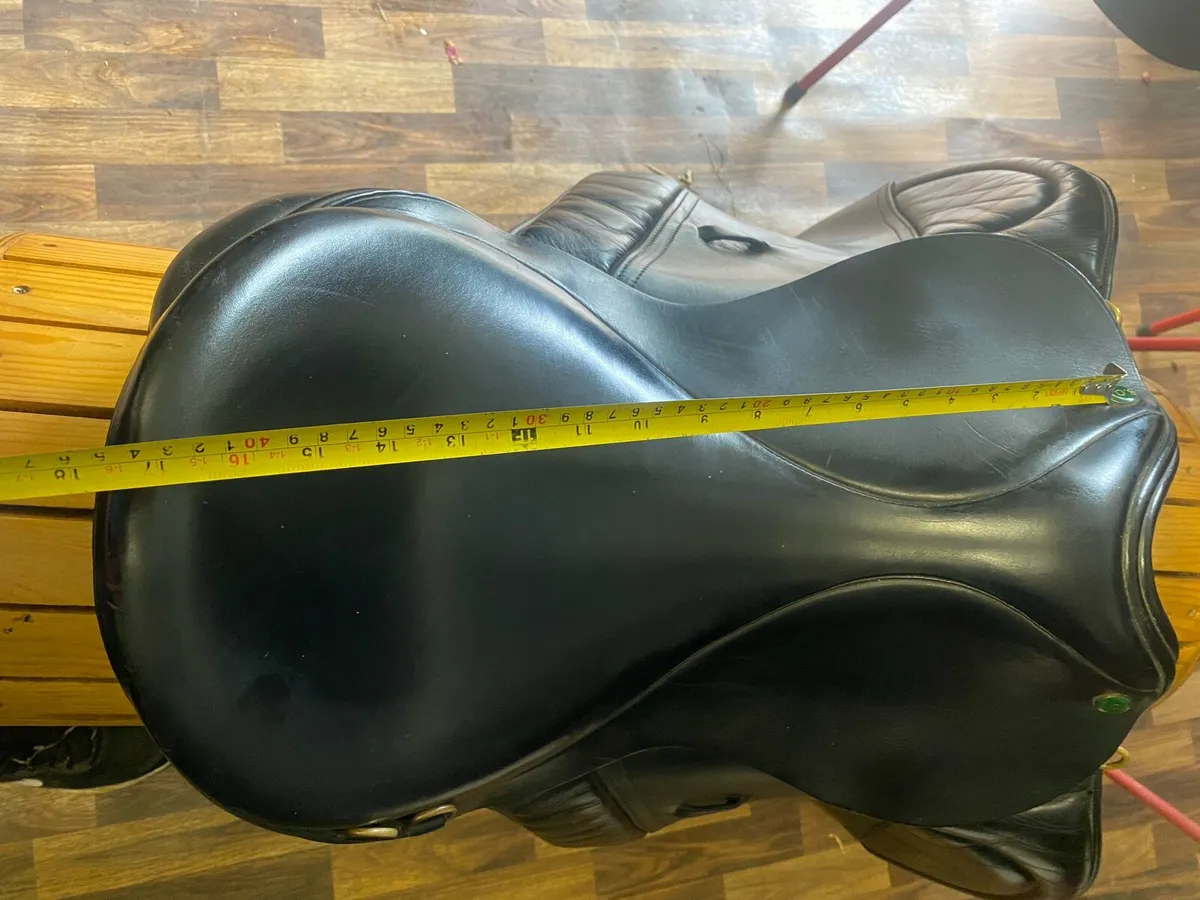 SOS 17.5-18” black leather GP saddle - Image 2