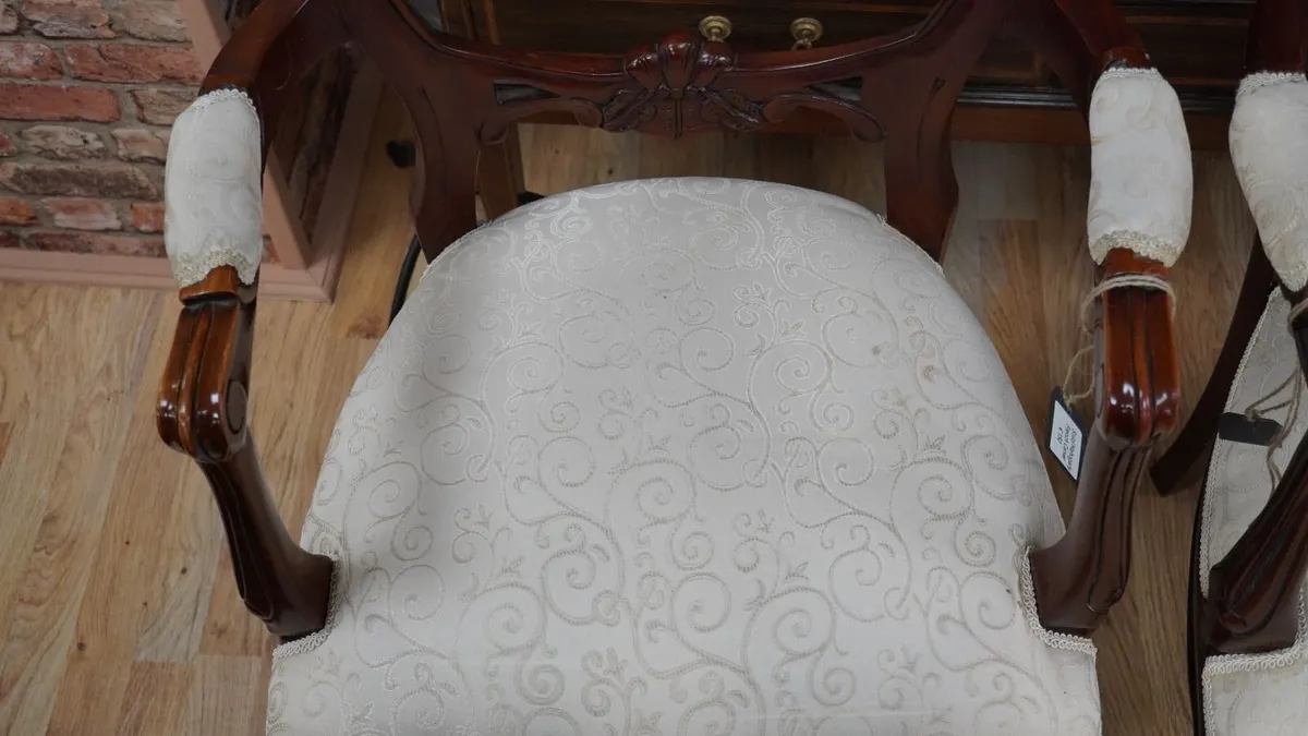 Pair of Mahogany Armchairs - Image 4