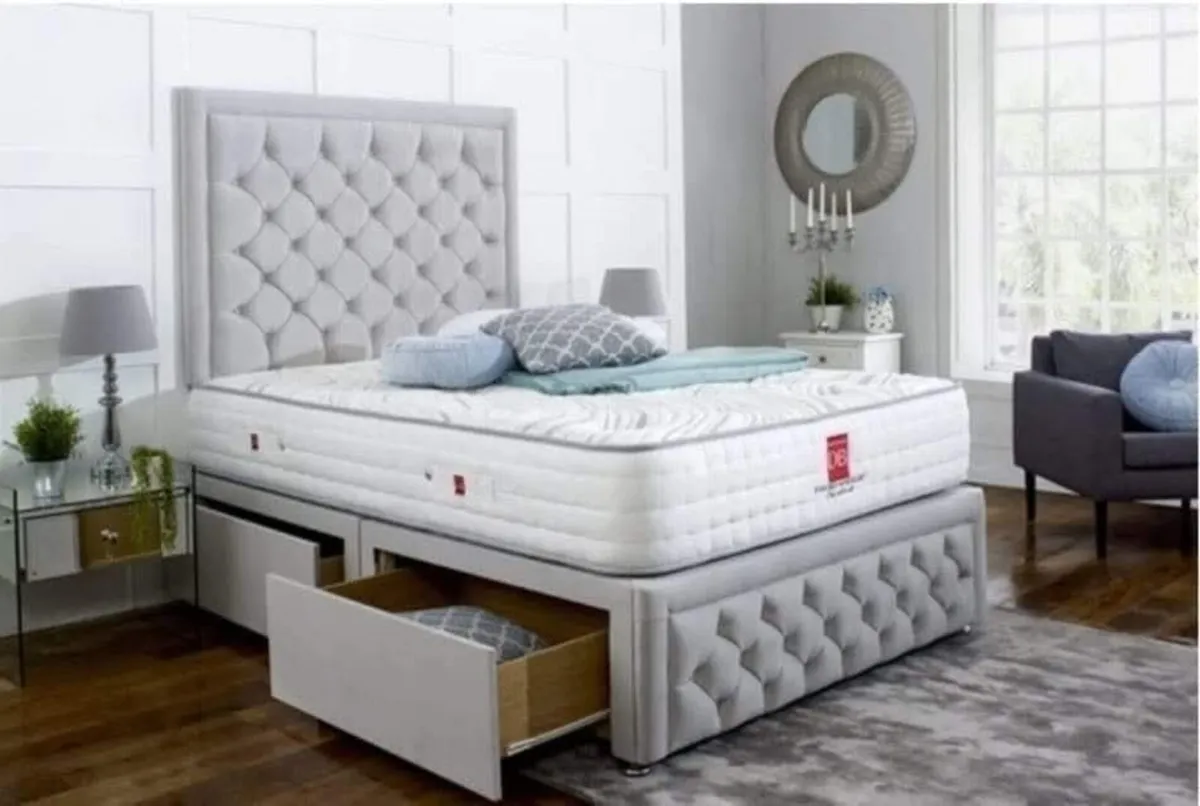 Double & King Size Chesterfield Beds With Storage - Image 3