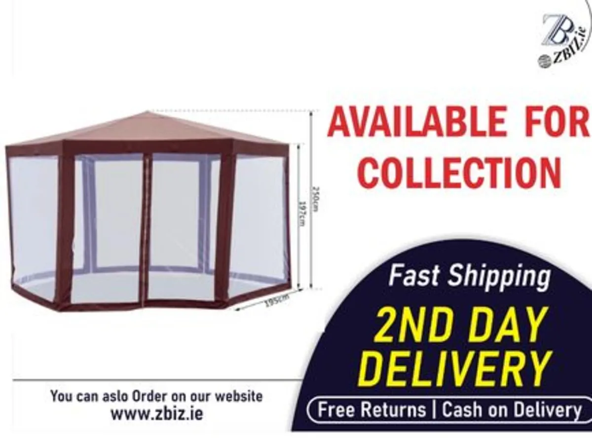 Gazebo Canopy with Mosquito Net for Events - Image 1