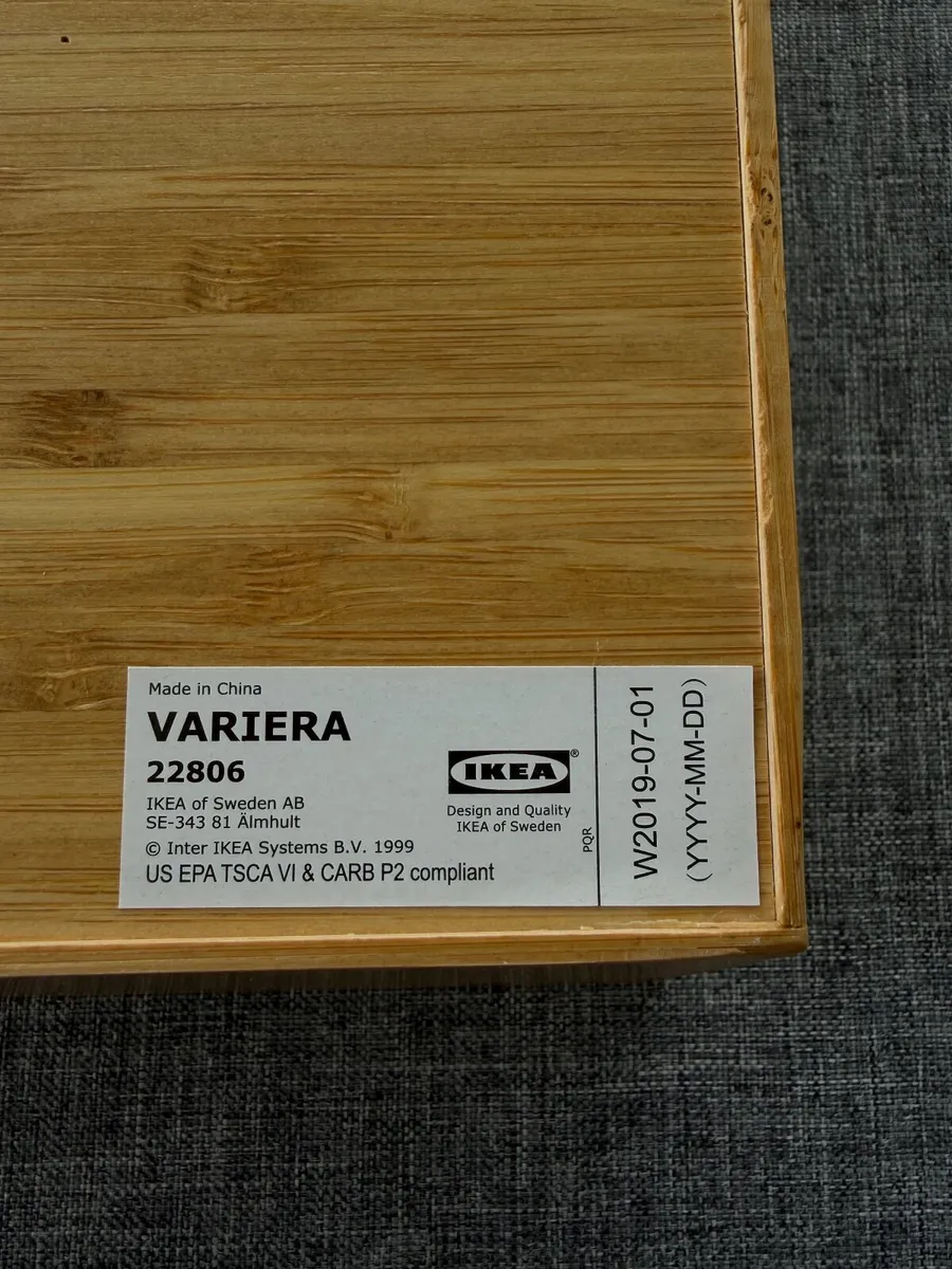 Bamboo Cutlery tray Ikea variera - Image 2