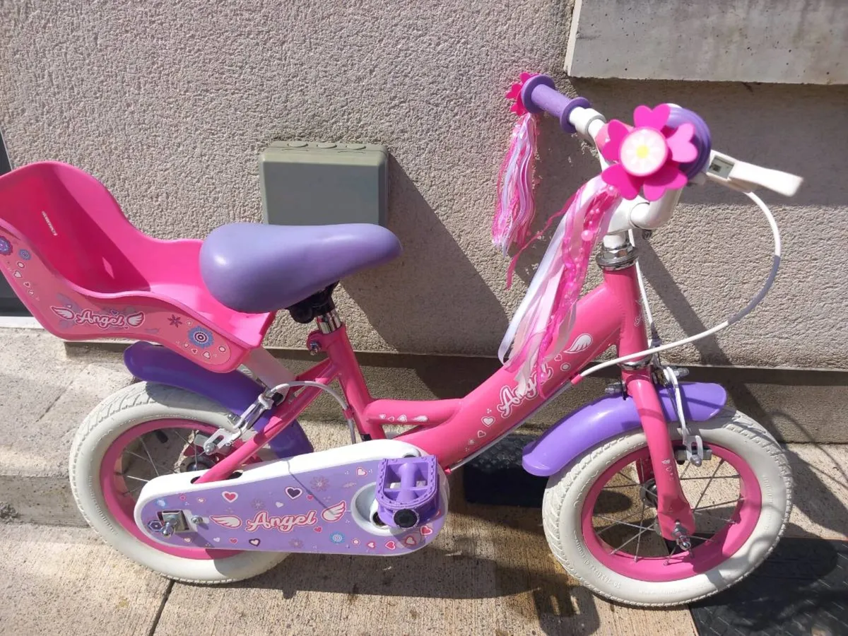 Kids angel bike size 12 inch wheels - Image 1