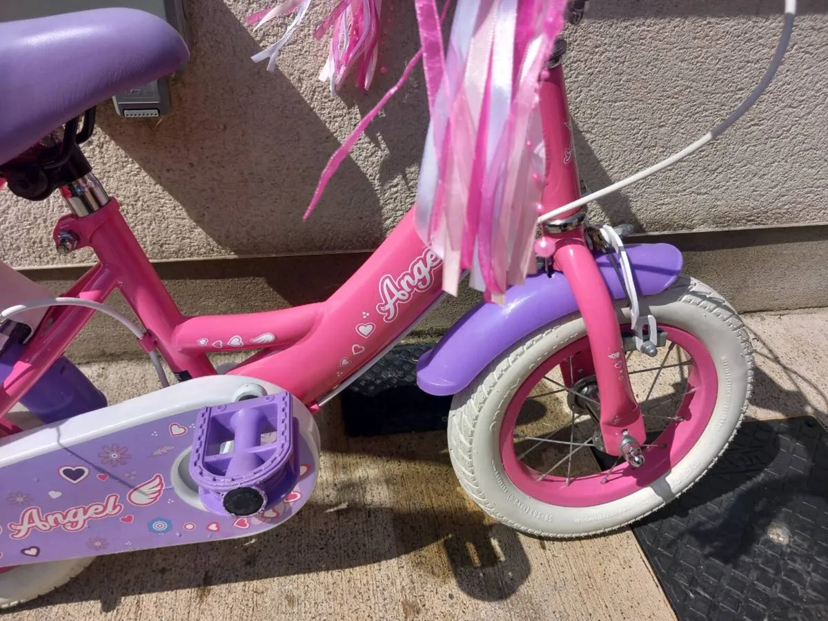 Kids angel bike size 12 inch wheels - Image 4