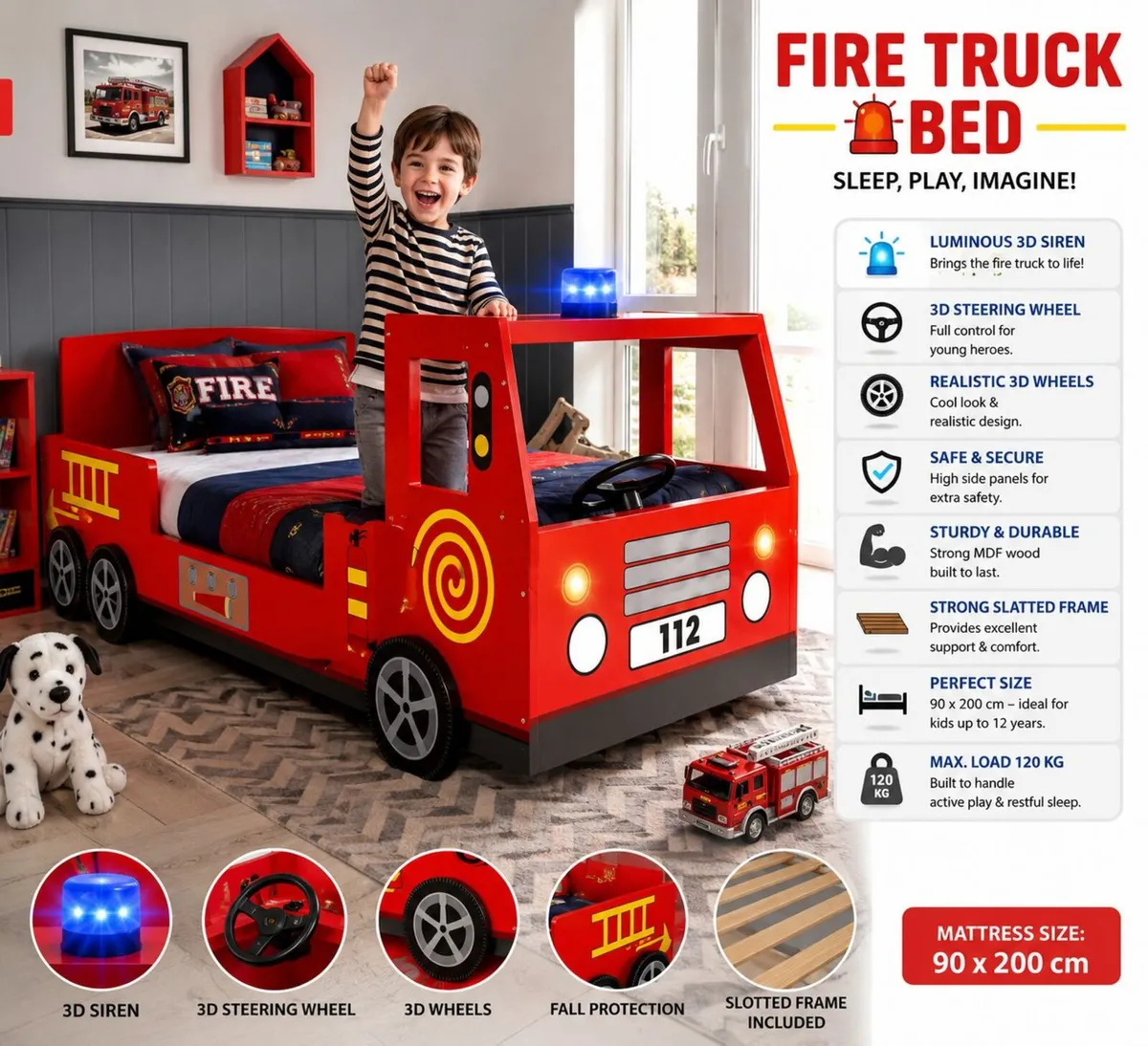 Fire Engine Bed - Image 1