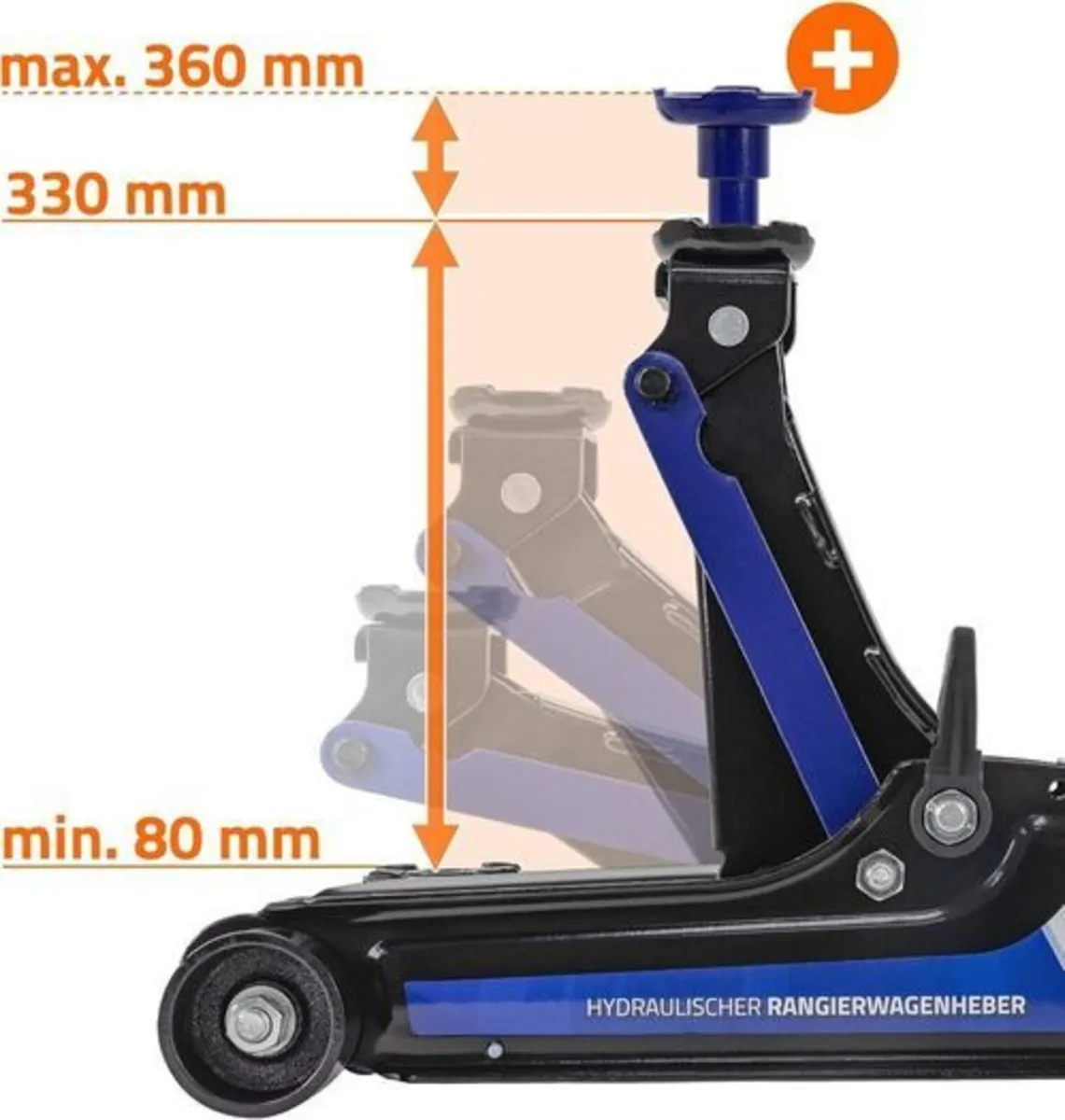 Hydraulic Trolley Jack up to 2.5T - Image 2