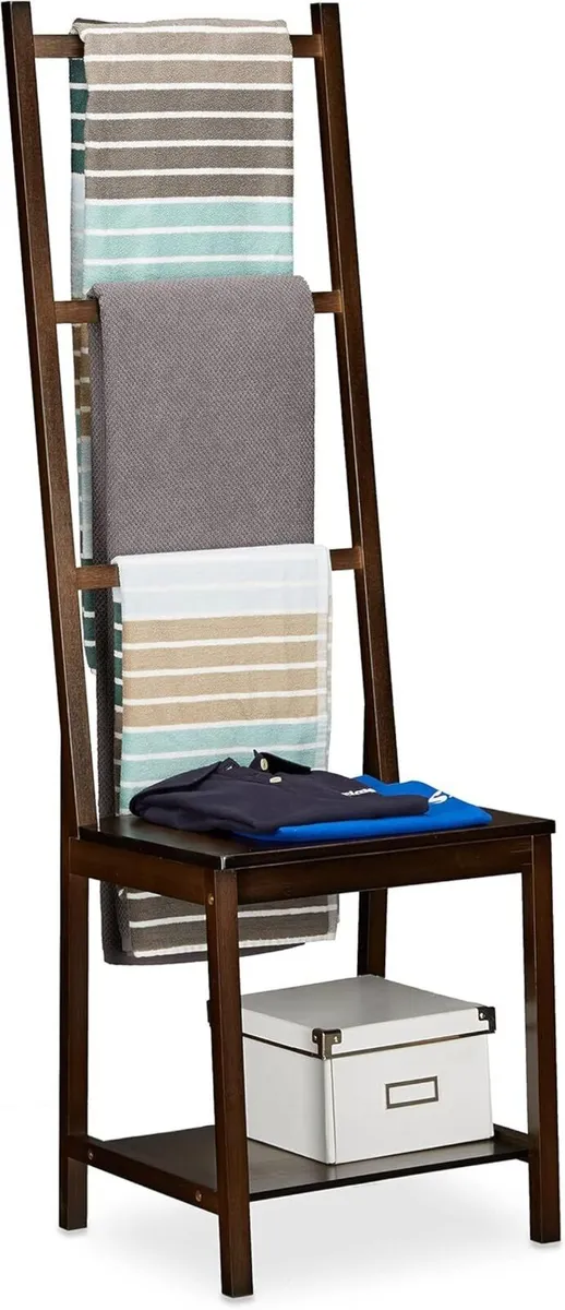 Towel Holder Clothes Stand Rack Valet Butler - Image 1