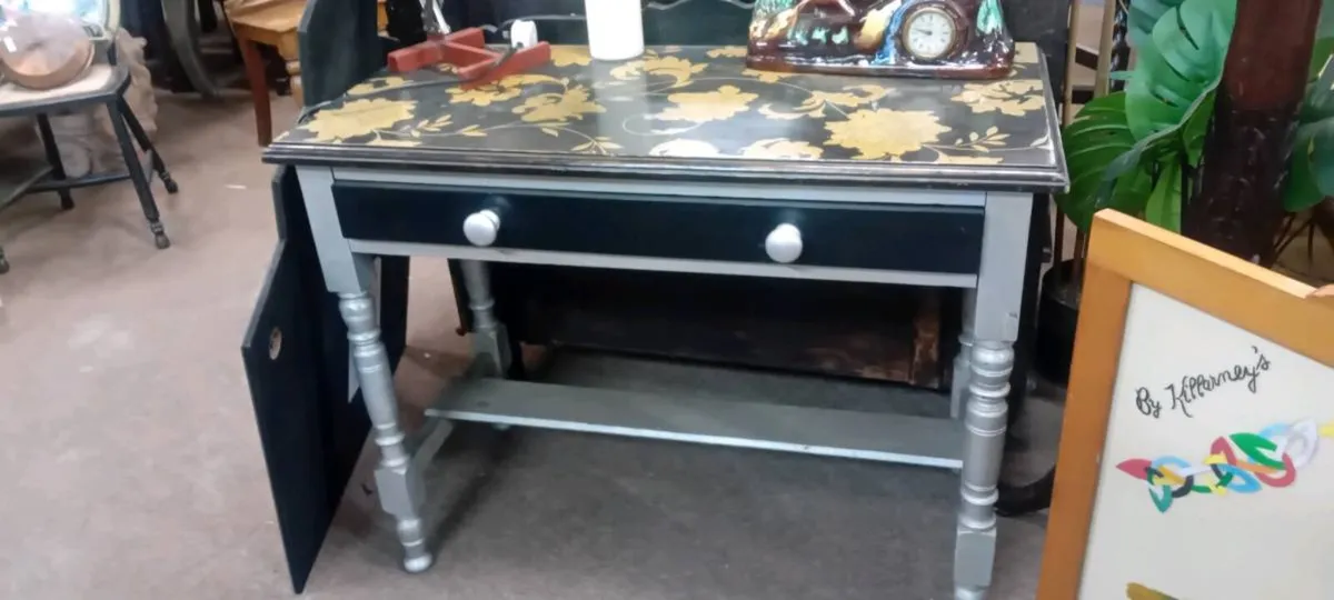 Decorative Upcycled Console Table - Image 1