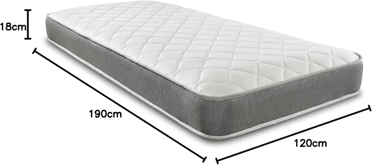 Grey Cooltouch Plus Essentials 4ft Small Double - Image 3