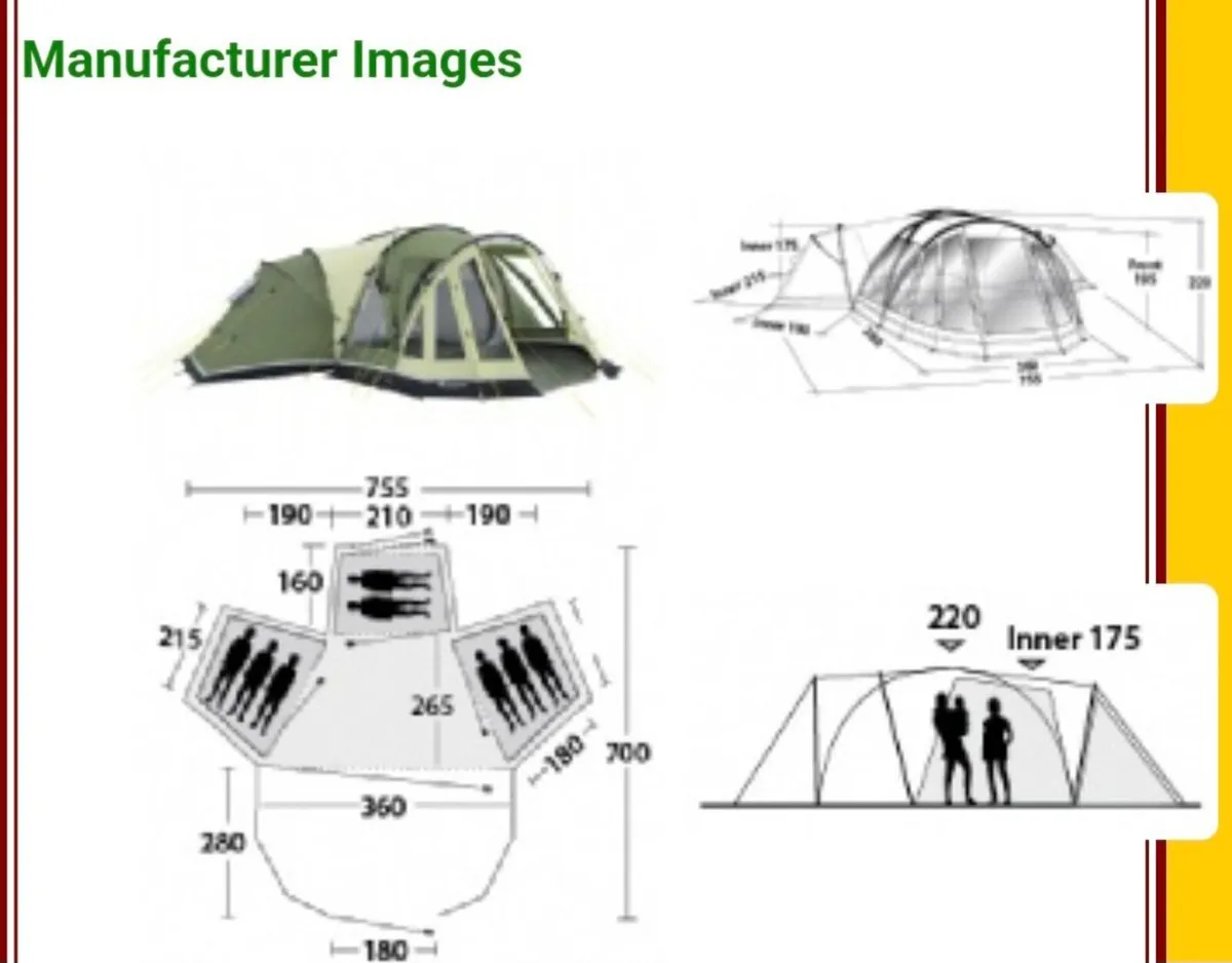 Outwell Hartford XL 8 Person Tent - Image 4