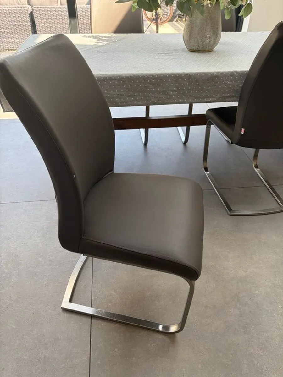 dining room chairs x 4 - Image 3