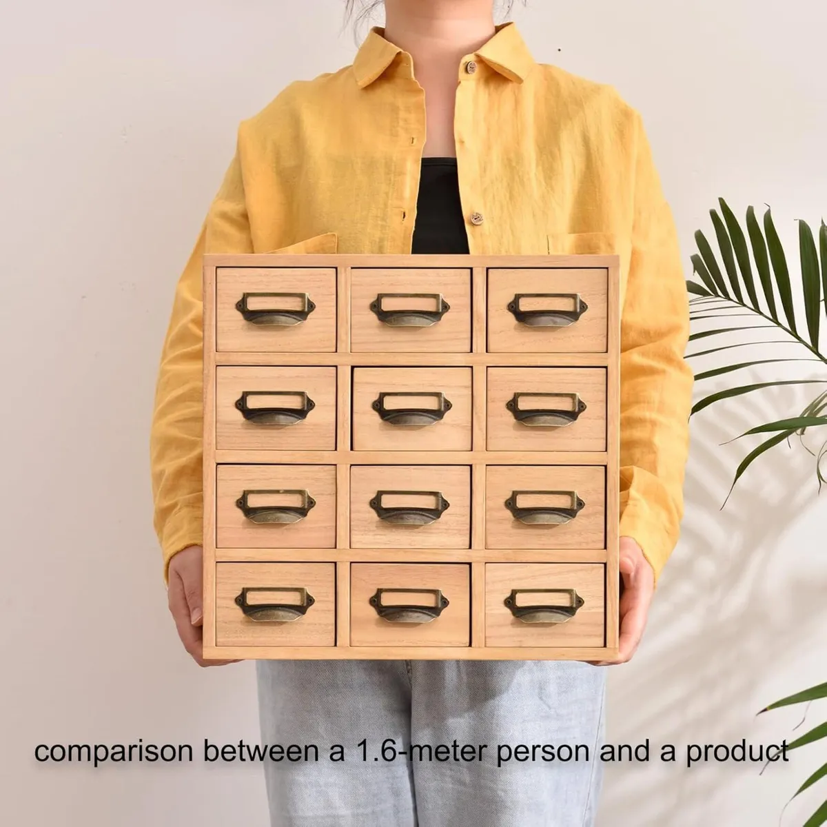 Wood Desktop Drawer Organiser 12 Mini Drawers - Image 3
