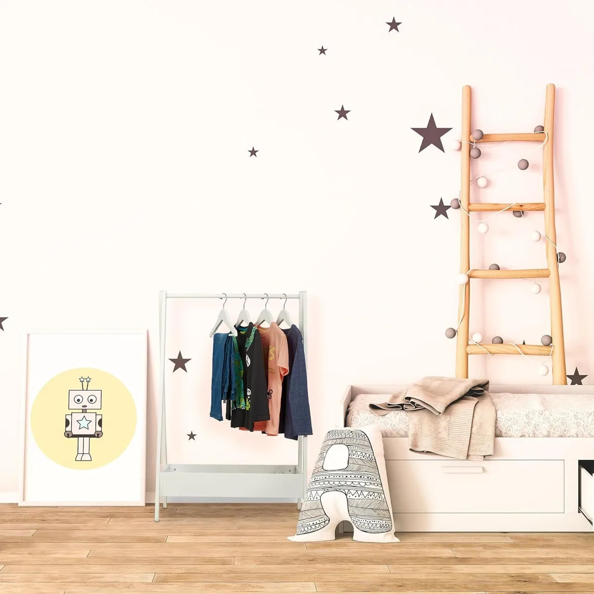 Coat Rack Children Clothes Rail with Shelf Kids - Image 2