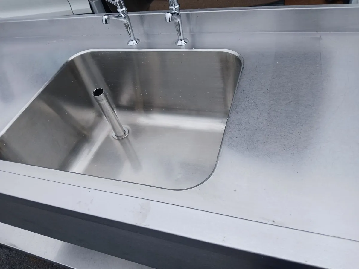 Staneless steel cabbinet sink unit complete - Image 1
