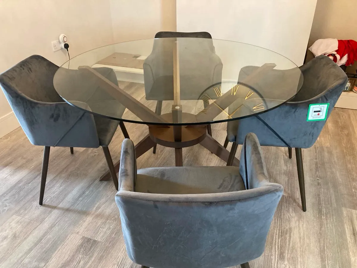 Dining table and chairs