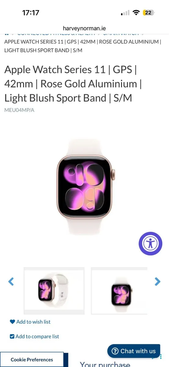 Apple Watch Series 11 GPS Rose Gold 42mm - Image 2