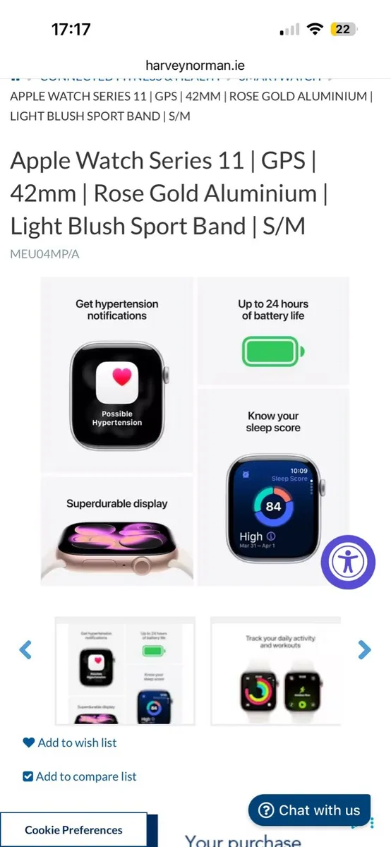 Apple Watch Series 11 GPS Rose Gold 42mm - Image 3