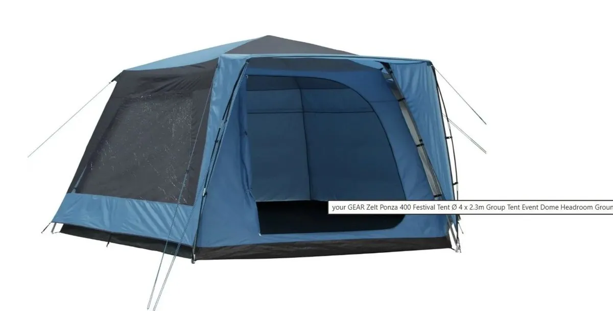 5/6 Person XL Festival & Family Camping Tent - Image 3