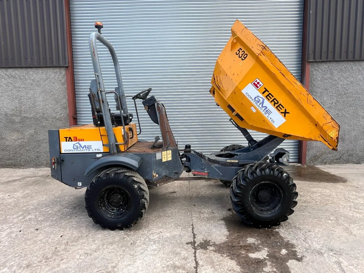 Terex Ta3sh 3 ton swivel tip site dumper - Image 1
