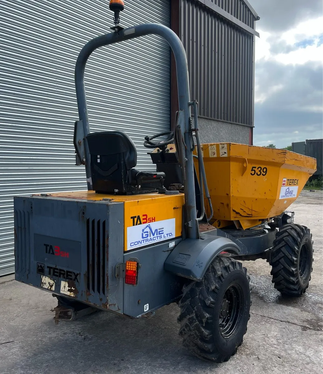Terex Ta3sh 3 ton swivel tip site dumper - Image 3