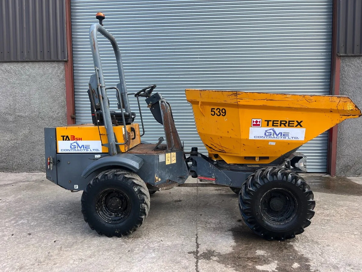 Terex Ta3sh 3 ton swivel tip site dumper - Image 4