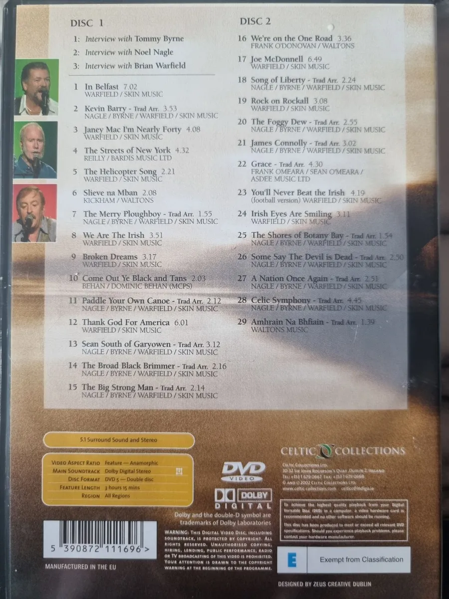 The Best Of The Wolfe Tones 2 Dvd Set - Image 2